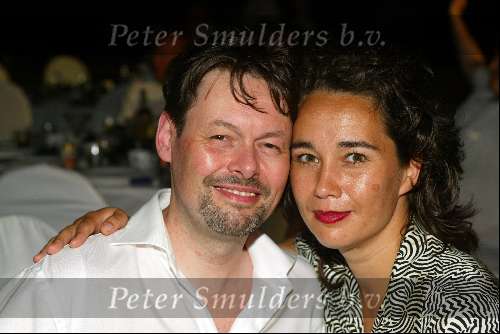 Curacao 23 mei 2002
princess model of the year verkiezing.
Carel Kraayenhof met vrouw