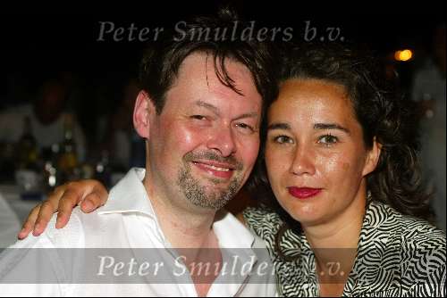 Curacao 23 mei 2002
princess model of the year verkiezing.
Carel Kraayenhof met vrouw