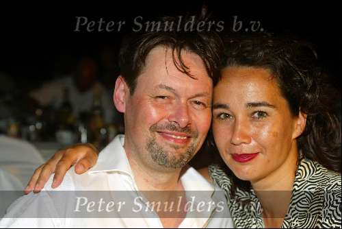 Curacao 23 mei 2002
princess model of the year verkiezing.
Carel Kraayenhof met vrouw