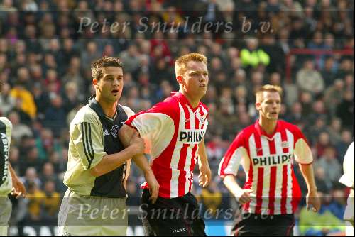 Eindhoven 24 maart 200
PSV-AJAX 1-1
Chivu en Kevin Hofland
