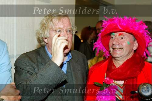 Amstelveen 28 mei 2002
Opening expositie Rita Kok.
direkteur Rudi Fuchs van het v gogh museum en Fabiola