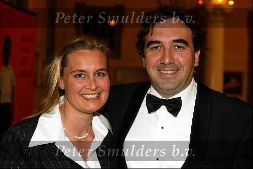 Den Haag 18 mei 2002
Gala t.b.v. het Liliana Fonds in Hotel des Indes.
 Nick Kouwenhoven met vrouw