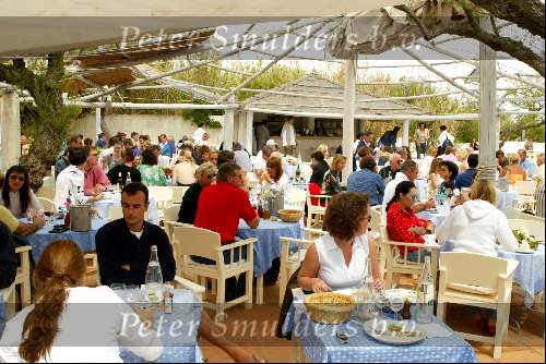St Tropez 3 mei 2002
strandtent 55 in St Tropez
aardbeientoetje specialiteit club 55