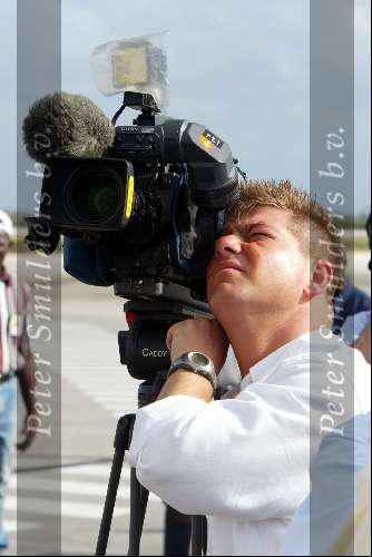 Curacao 7 mei 2002
Prins Willem Alexander en Maxima op Curacao met persconferentie  ivm Pim Fortuyn
Stan Storimans