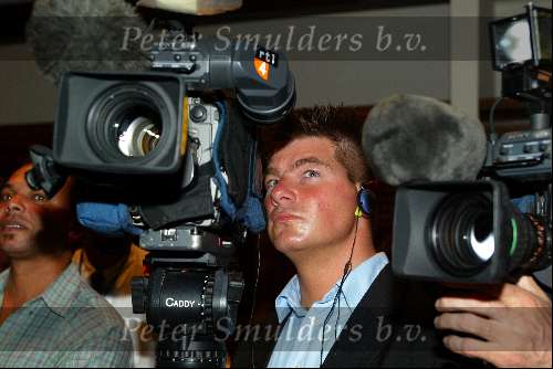 Curacao 7 mei 2002
Prins Willem Alexander en Maxima op Curacao met persconferentie  ivm Pim Fortuyn
Stan Storimans