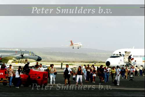 Curacao 67 mei 2002
Prins Willem Alexander en Maxima bezoeken Curacao
vliegveld curacao