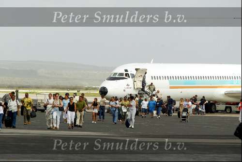 Curacao 67 mei 2002
Prins Willem Alexander en Maxima bezoeken Curacao
vliegveld curacao