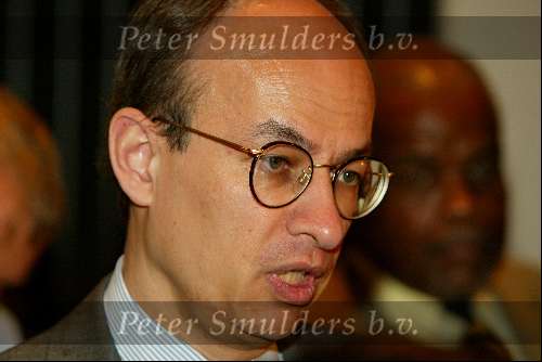 Curacao 7 mei 2002
Prins Willem Alexander en Maxima op Curacao met persconferentie  ivm Pim Fortuyn
staatssecretaris de Vries