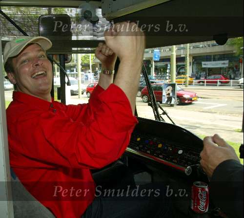 Den Haag 28 mei 2003
Memisa dag met o.a. Albert Verlinde achter het stuur van de tram