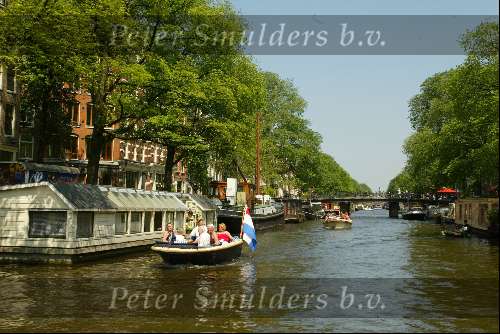 Sloepentocht door de grachten van amsterdam 2003