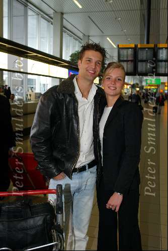 Amsterdam 13 mei 2003
Vertrek  bas muijs met vriendin