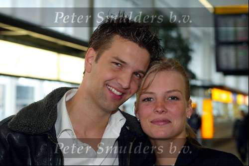 Amsterdam 13 mei 2003
Vertrek  bas muijs met vriendin