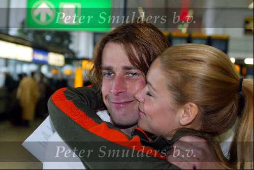 Amsterdam 13 mei 2003
Vertrek Froukje de both hier met haar vriend