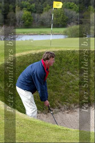 Schotland 10 mei 2003
Skibo Castle
The Carnegie Golfcourse
Louis v Gaal in een bunker