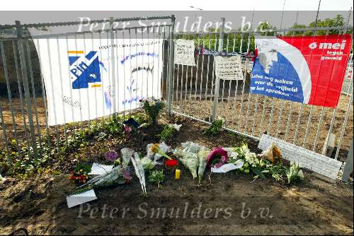 Hilversum 6 mei 2003
herdenking moord pim fortuyn op mediapark