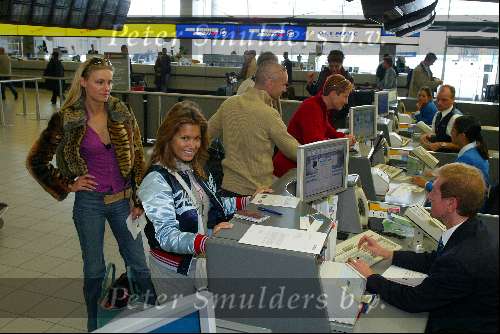 Amsterdam 13 mei 2003
Vertrek silvie meis bij schiphol