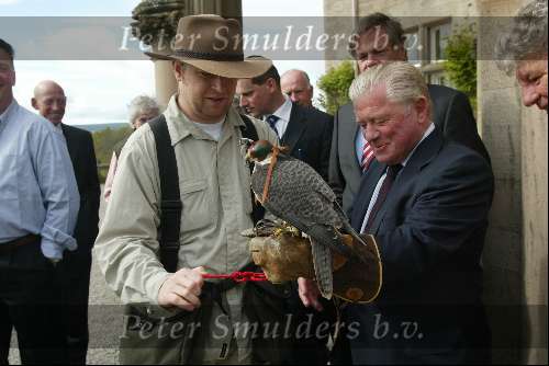 Schotland 10 mei 2003
Skibo Castle
Valkenier met zijn valk