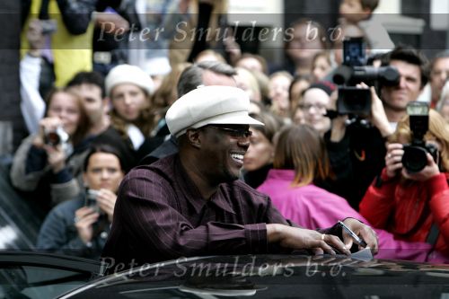 Amsterdam 05 mei 2004
Bernie Mac bij opnames ocean 12