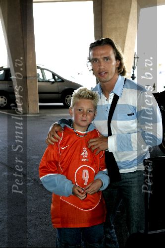 Noordwijk 26 mei 2004
Spelers Nederlands elftal melden zich bij Huis ter Duin voor trainingskamp EK Portugal. Boudewijn Zenden