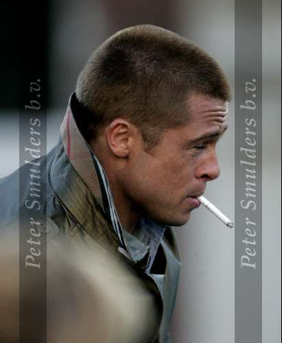 Amsterdam 05 mei 2004
Bratt Pitt en George Clooney opnames Ocean 12