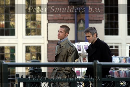 Amsterdam 05 mei 2004
Brad Pitt en George Clooney opnames Ocean 12