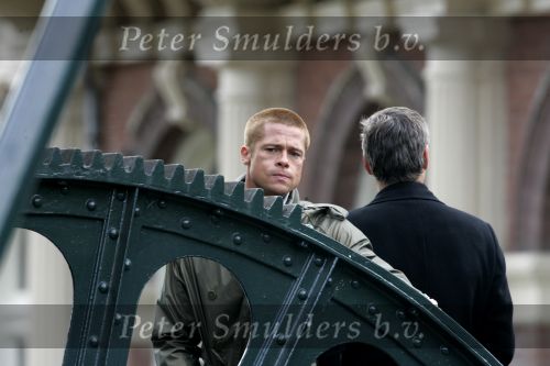 Amsterdam 05 mei 2004
Brad Pitt en George Clooney opnames Ocean 12.
