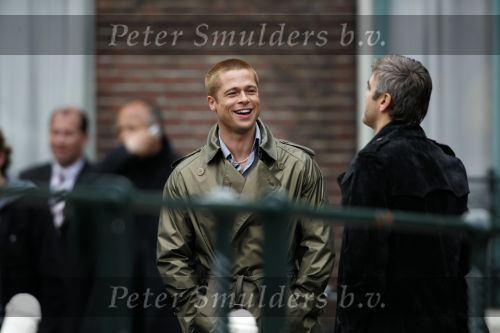 Amsterdam 05 mei 2004
Brad Pitt en George Clooney opnames Ocean 12.