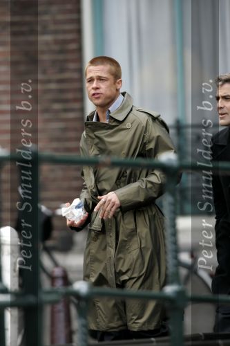 Amsterdam 05 mei 2004
Brad Pitt en George Clooney opnames Ocean 12.