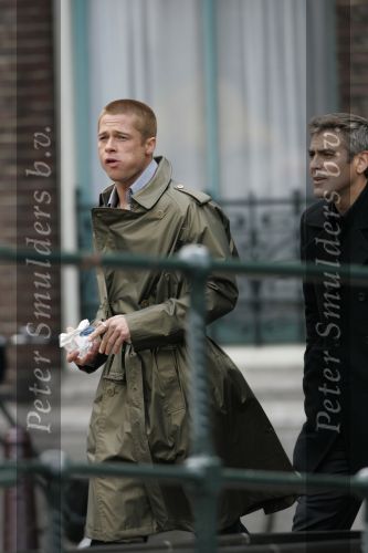 Amsterdam 05 mei 2004
Brad Pitt en George Clooney opnames Ocean 12.