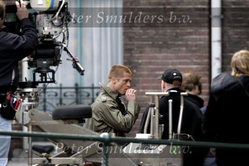 Amsterdam 05 mei 2004
Brad Pitt en George Clooney opnames Ocean 12.