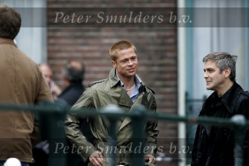 Amsterdam 05 mei 2004
Brad Pitt en George Clooney opnames Ocean 12.