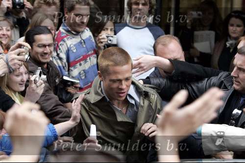 Amsterdam 05 mei 2004
Bratt Pitt en George Clooney opnames Ocean 12