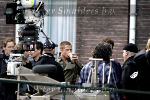 Amsterdam 05 mei 2004
Brad Pitt en George Clooney opnames Ocean 12.