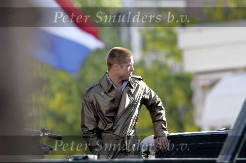 Amsterdam 05 mei 2004
Bratt Pitt en George Clooney opnames Ocean 12