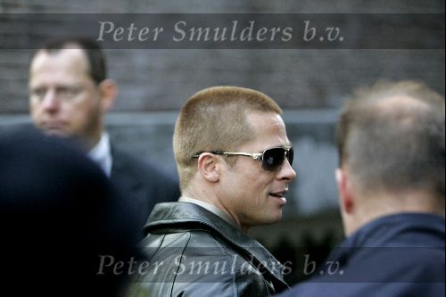 Amsterdam 19 mei 2004
Brad Pitt George Clooney en Matt Damon opnames voor de film ocean\'s 12