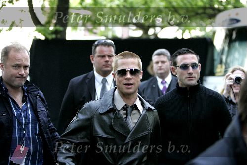 Amsterdam 19 mei 2004
Brad Pitt George Clooney en Matt Damon opnames voor de film ocean\'s 12