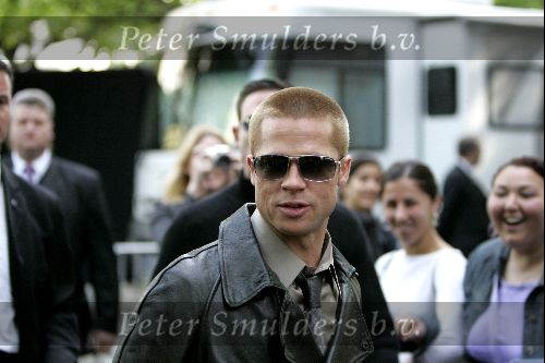 Amsterdam 19 mei 2004
Brad Pitt George Clooney en Matt Damon opnames voor de film ocean\'s 12