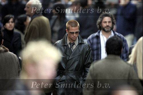 Amsterdam 19 mei 2004
Brad Pitt George Clooney en Matt Damon opnames voor de film ocean\'s 12