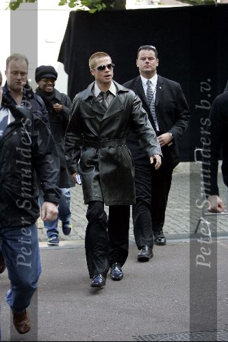 Amsterdam 19 mei 2004
Brad Pitt George Clooney en Matt Damon opnames voor de film ocean\'s 12
