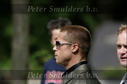Amsterdam 20 mei 2004
Opnames Ocean\'s 12 op begraafplaats Westgaarde.
Brad Pitt