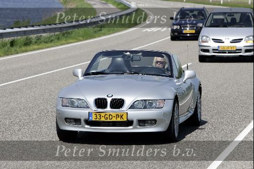 Amsterdam 19 mei 2004
Bridget Maasland in haar BMW cabrio