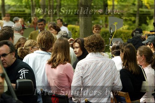 Amsterdam 20 mei 2004
Opnames Ocean\'s 12 op begraafplaats Westgaarde in Catharina Zeta Jones.