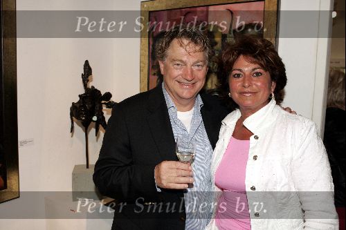 Hollandsche Rading 30 mei 2004
Opening expositie  Dominic Grant en Astrid Engels.
Paul Fagel met Christine Kroonenberg