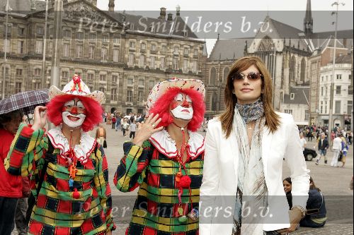 Amsterdam 30 mei 2004
Cindy Crawford in Amsterdam op de dam.