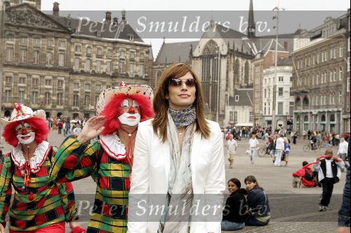 Amsterdam 30 mei 2004
Cindy Crawford in Amsterdam op de dam.