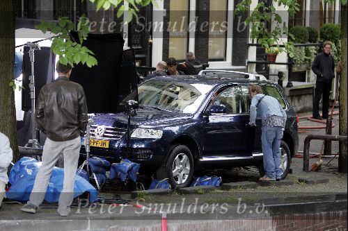 Amsterdam 27 mei 2004
Ruud Gullit neemt een comercial op voor Fortis.   
VW Touareg