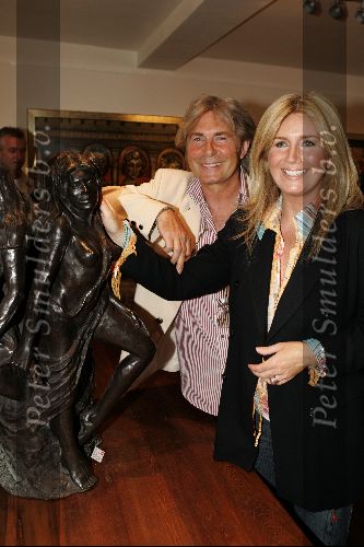 Hollandsche Rading 30 mei 2004
Opening expositie  Dominic Grant en Astrid Engels.
Dominic en Julie Forsyth
