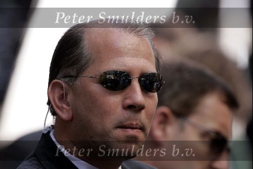 Amsterdam 19 mei 2004
Brad Pitt George Clooney en Matt Damon opnames voor de film ocean\'s 12.  Frank Schmitt