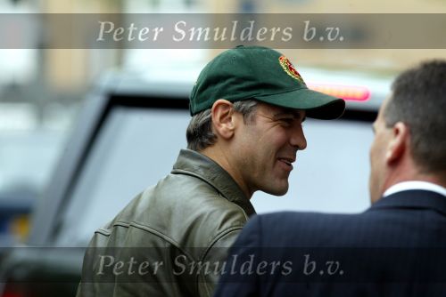 Amsterdam 2 mei 2004
George Clooney bij Amstel Hotel.
De beveiliging