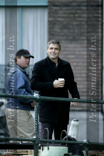 Amsterdam 05 mei 2004
George Clooney bij opnames Ocean 12.